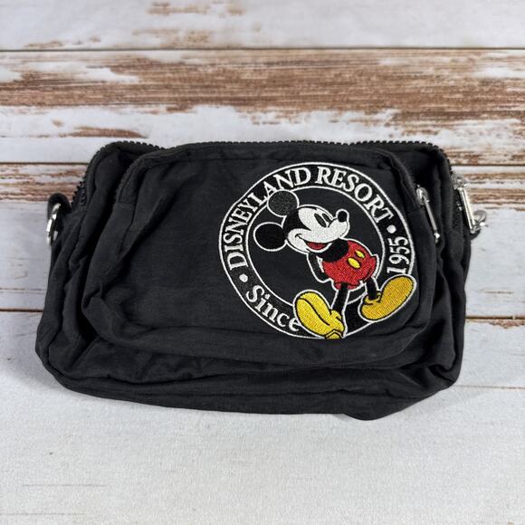 Vintage Disney Mickey Mouse Fanny Pack – Disneyland Resort Parks, Black - Picture 1 of 5